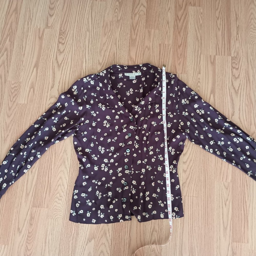 Tweeds, Size M Floral Blouse
